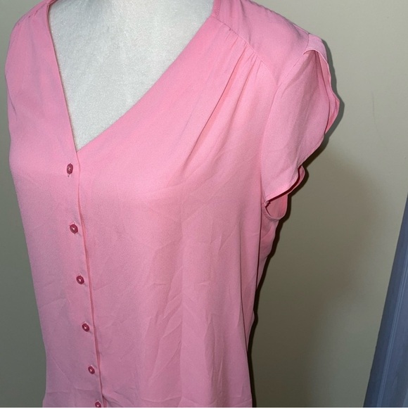 Pink Button-Up Blouse - Picture 2 of 6